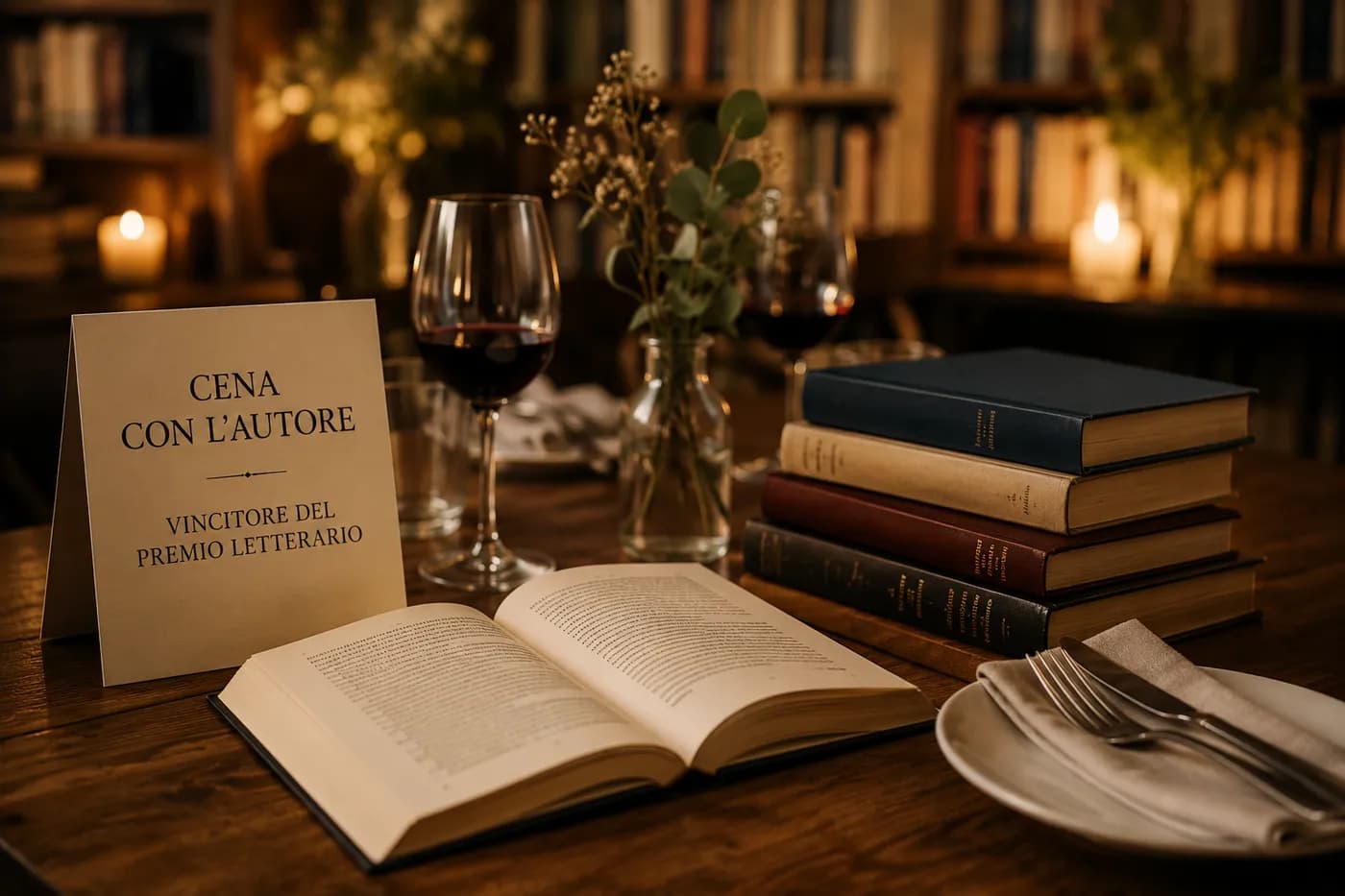Cena con l’autore - Vincitore Premio Letterario